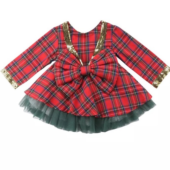 Boutique Girls Christmas Dress - Picture 2 of 6